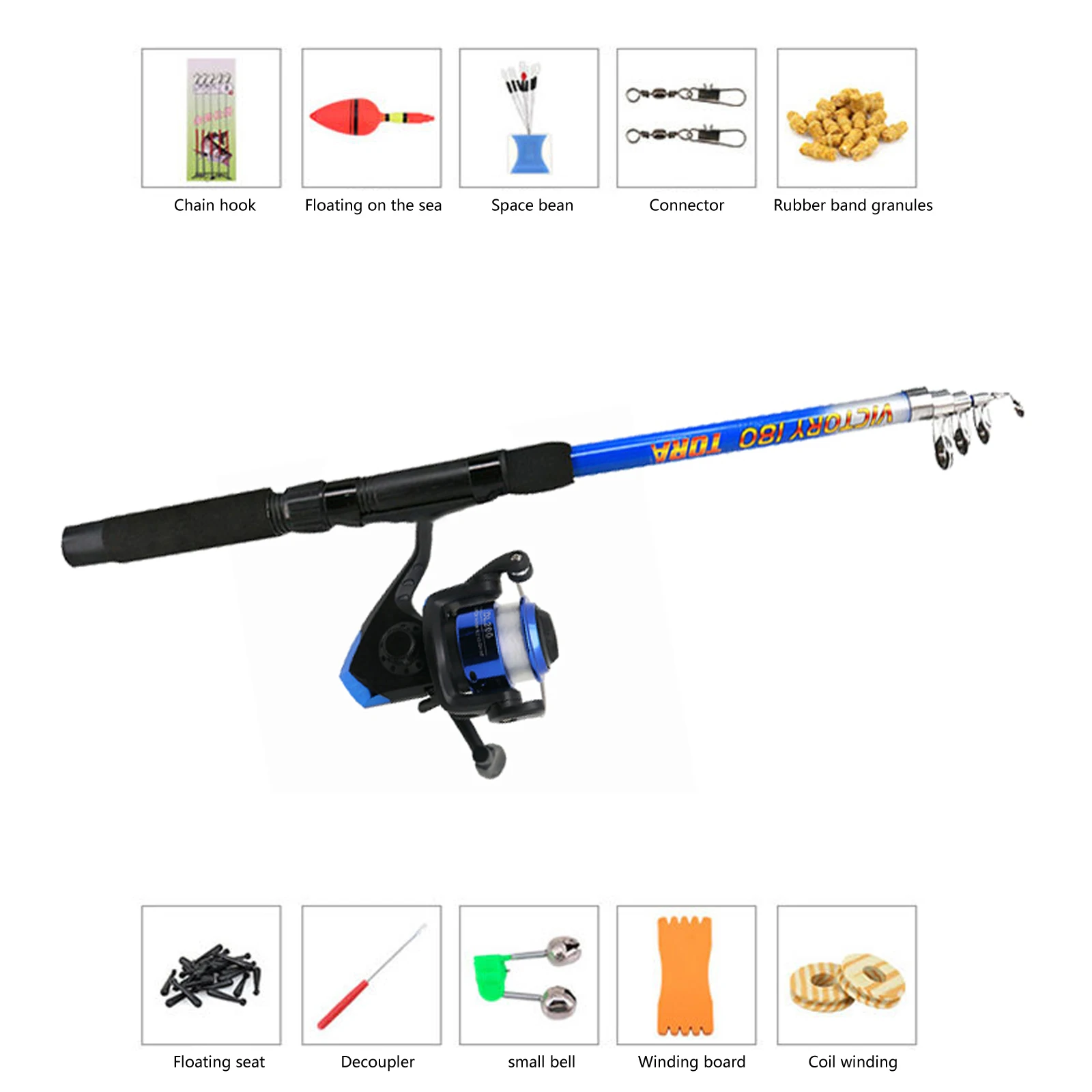 Newest Arrival Retractable Fishing Rod with Lures Ultra Light Retractable for Novices Adventure Matching Training Tool