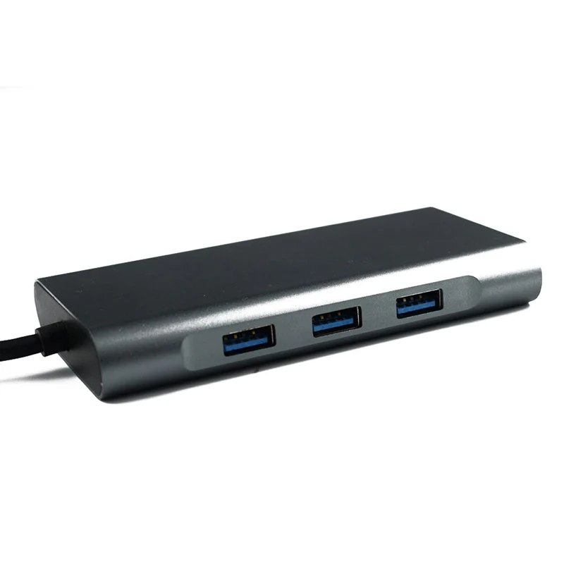 USB C концентратор док-станция для ноутбука type адаптер с 3 5 мм аудио портом Windows