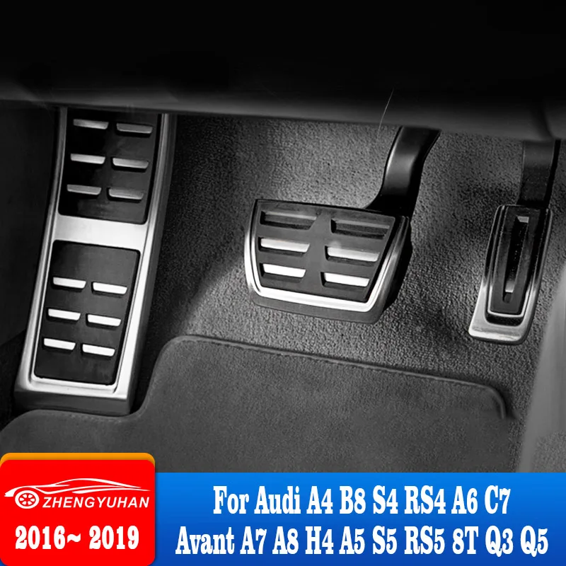 For Audi A4 B8 S4 RS4 A6 C7 Avant A7 A8 H4 A5 S5 RS5 8T Q3 Q5 SQ5 8R Car Sport Fuel Brake Footrest Pedals Cover Fit Accessories