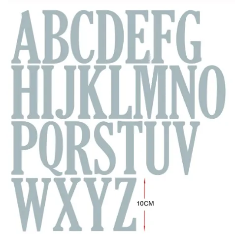 Металлические Вырубные штампы 10 см/4 дюйма буквы набор цифр 2020 трафарет для