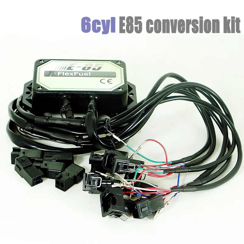 

6 Cylinder E85 conversion kit Flex Fuel ethanol alternative fuel with Cold Start Asst. connectors available for EV1,Nippon Denso