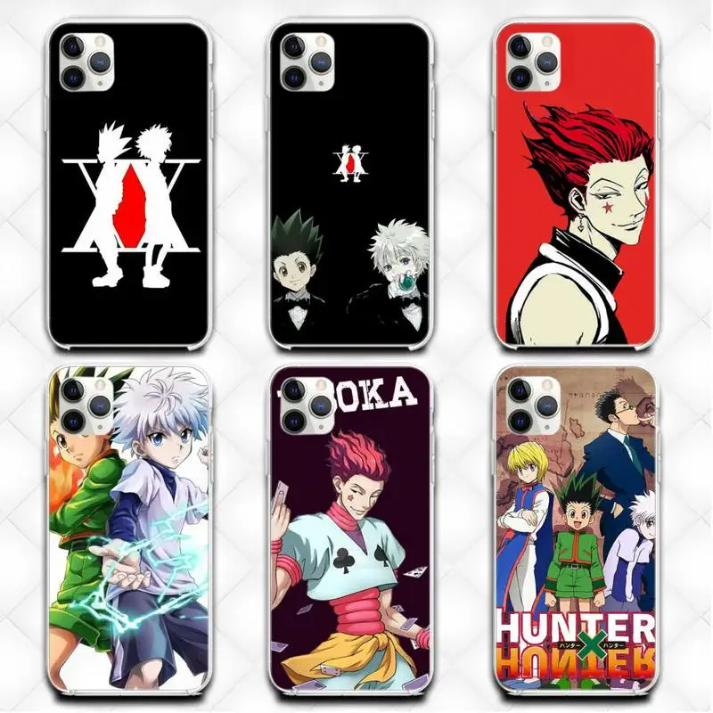

Anime Hunter X Hunter Phone Case Transparent Case For Iphone 6 6s 7 8 Plus XR X XS XSmax 11 12 Pro Mini Max