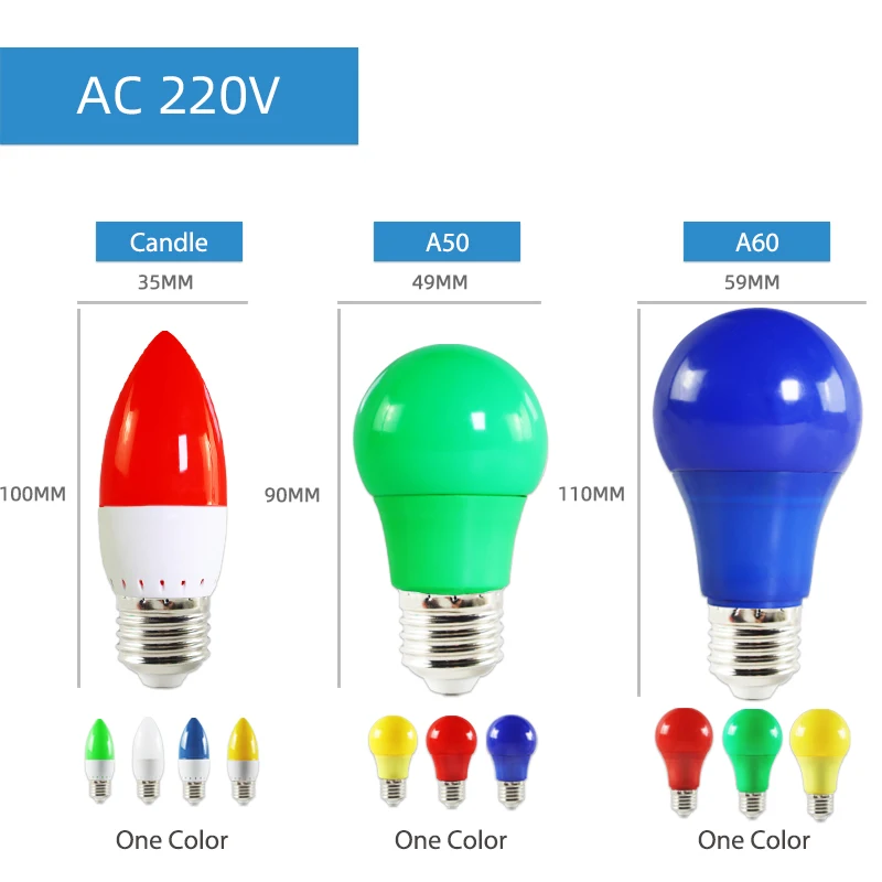 Светодиодный лампы E27 E14 3 Вт 5 7 светильник RGB A60 A50 G45 C35 СВЕТОДИОДНЫЙ свеча