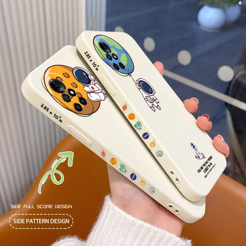 

Rising Moon Phone Case For Huawei Nova8 8Pro 8SE Nova 7 7Pro 7SE 6 6se 5 5Pro 5Z 5I 5Ipro 5T 4 4E Liquid Silicone Cover