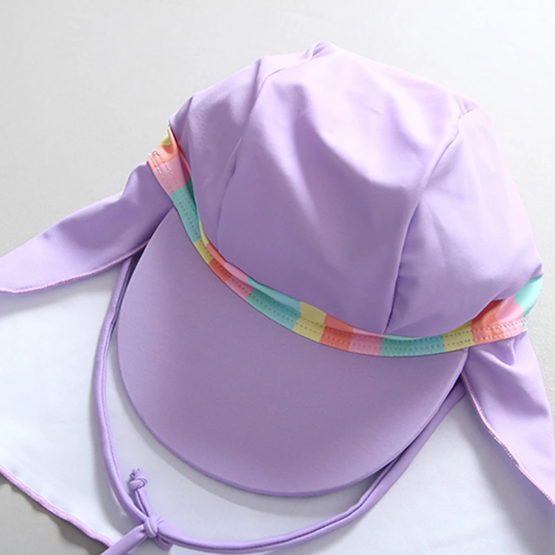 Купальный костюм для девочек детский купальный с фиолетовым единорогом