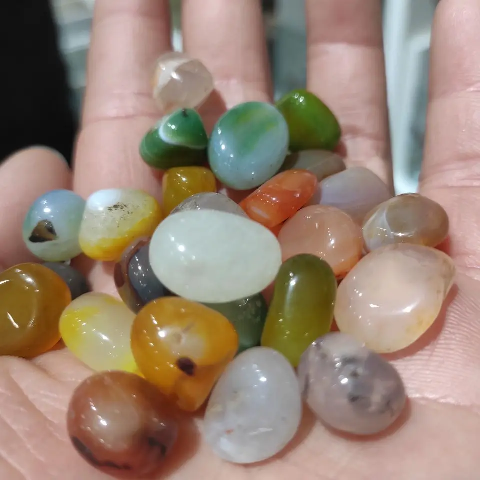 

Natural Crystal Agate Irregular Mineral Healing Stone Gravel Specimen Suitable For Aquarium Home Decor Crafts