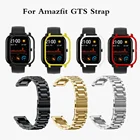 7in1 для Xiaomi Huami Amazfit GTS ремень Металическая цепочка из нержавеющей стали с ремешком Amazfit браслет часы звуковой сигнал протектор экрана с блестками