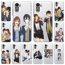 Miyamura kun Horimiya Anime Phone Case For Xiaomi Poco X3 NFC M3 Redmi Note 9S 9 8 10 Pro 7 8T 9C 9A 8A K40 Soft Clear Cover
