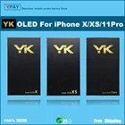 ЖК-дисплей YK OLED для iPhone X Xs 11Pro, сенсорный экран с дигитайзером в сборе, Протестировано, без битых пикселей, запасные ЖК-дисплеи + подарки