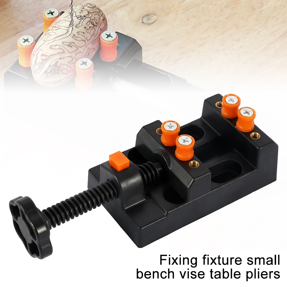 Miniature Hobby Clamp on Table Bench Vise Tool Muliti-Funcational Carving Drill Press Flat Nose Pliers | Инструменты