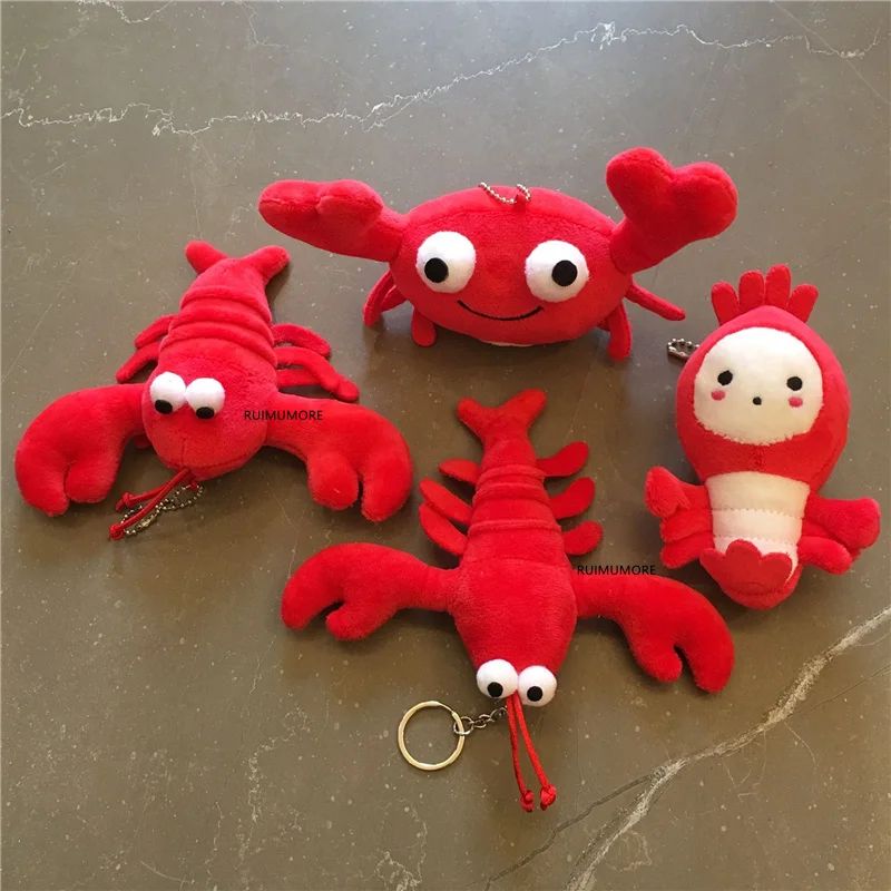 Новая маленькая подвесная игрушка брелок прибл. 11 см Мягкая кукла краб с