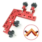 Плотник Сращивание доска позиционирования папка Алюминий сплав 90 градусов линейка крепления зажима l-образной формы вспомогательное крепление приспособление