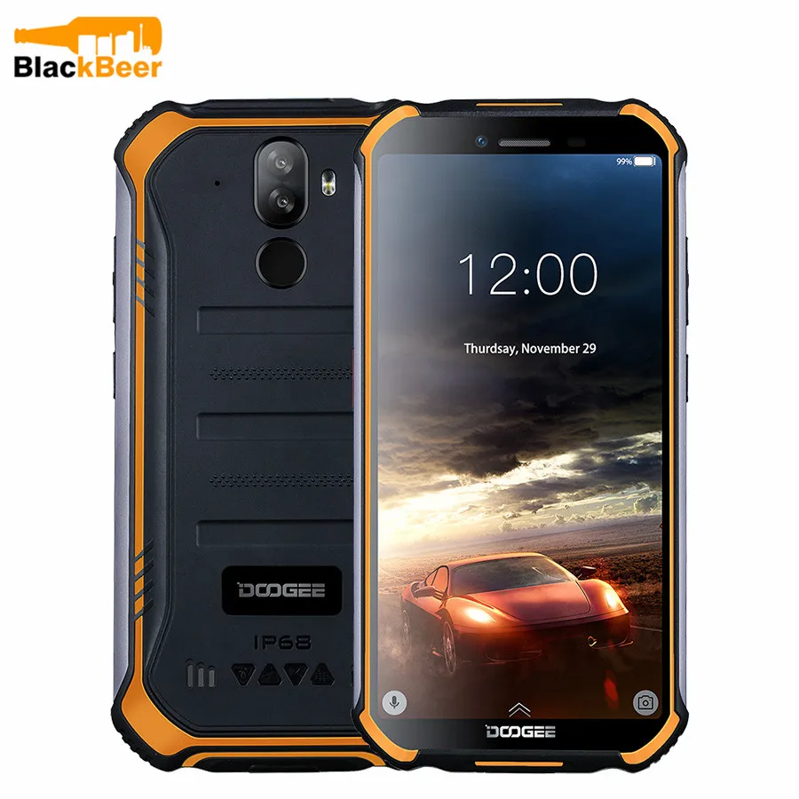 DOOGEE S40 Lite прочный IP68 смартфон Quad Core 2 Гб оперативной памяти 16 встроенной Android 9 0