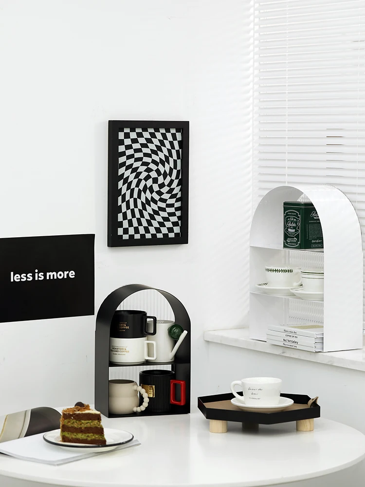 Акриловые стеллажи для хранения 2-х уровневые кухонные аксессуары ванной комнаты