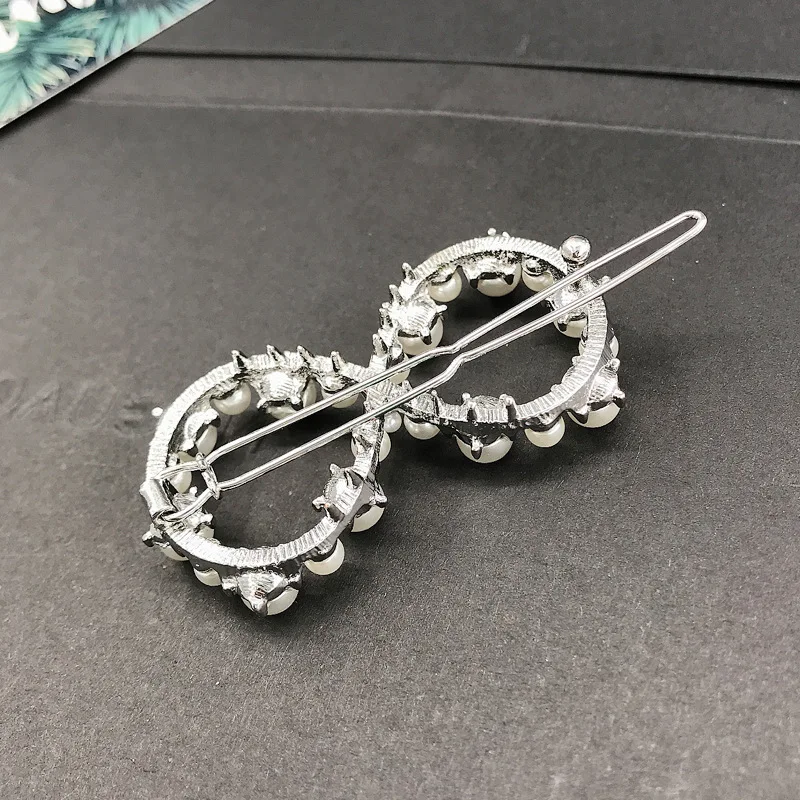 

South Korea new fund contracted fashion is sweet and geometric pearl hairpin headdress butterfly hair accessories hair clips