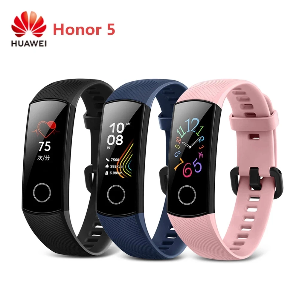 

HUAWEI Honor 5 Smart Watch 0.95 Inch Heart Rate Monitor Wristband Magic Sport Bracelet IP68 Waterproof Smartband NFC Payment New