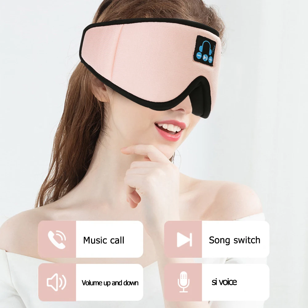 YR 05 беспроводные Bluetooth V5.0 наушники для сна 3D маска Ночной отдых тени глаз Складная