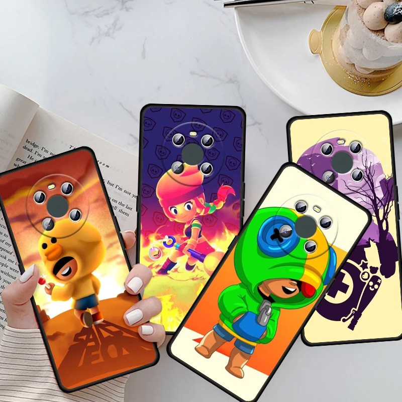 

Cute-Anime-Stars For Huawei Mate 40 30 10 20 X 5G RS Lite P Smart Pro Plus 2018 2019 2020 2021 Z S Black Phone Case