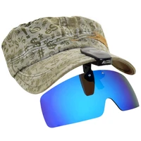polarized fishing glasses hat visors sport clips cap clip on sunglasses for fishing biking hiking golf eyewear uv400