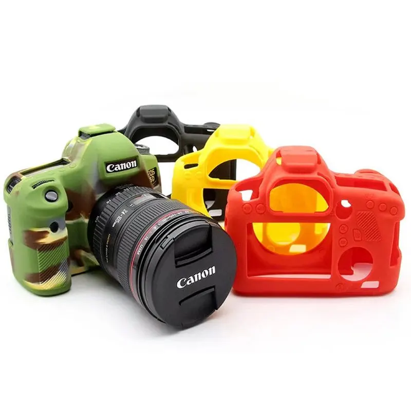 Высокое качество силикона Камера чехол Крышка для Canon 6D/70D/77D/80D/650D/700D/5D3 5DS 5DR/5D Mark