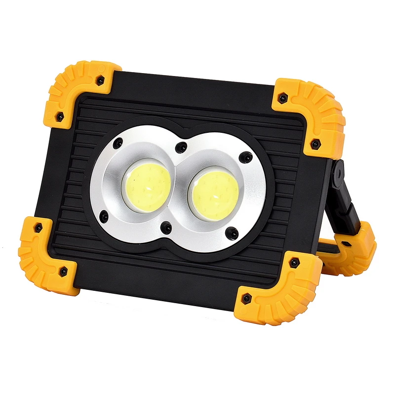 STY002 10W Flood Light COB Portable Working Light 18650 Rechargeable Floodlight Spotlight Outdoor Worklight with Power Indicator