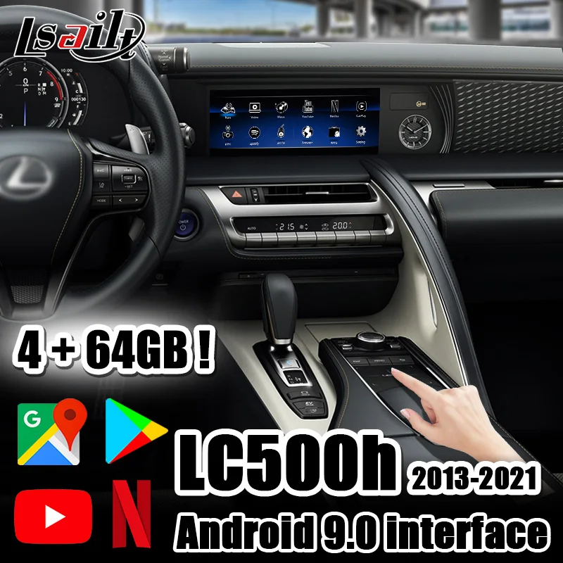 4G Lsailt CarPlay/ Android мультимедийный видеоинтерфейс для Lexus LC500h 2018 года выпуска с YouTube