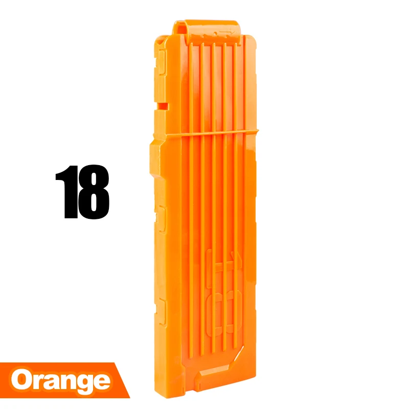 OR-18 6-12-18 оранжевый Перезагрузка клип для Nerf журнал круглый Дартс Замена игрушечный пистолет обойма для мягких пуль для Nerf Blaster arma de brinquedo - Цвет: OR-18