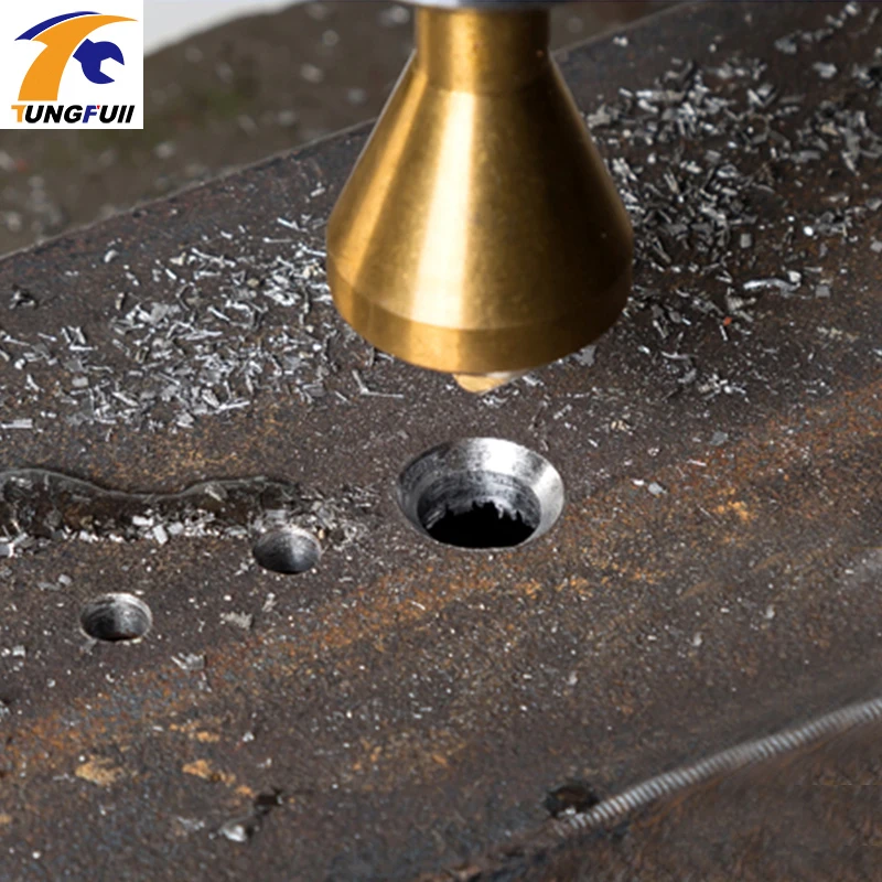 

Titanium Countersink Deburring Drill Taper Hole Cutter Steel/Aluminum Countersunk Head Chamfering Tools 2-5-10-15-20