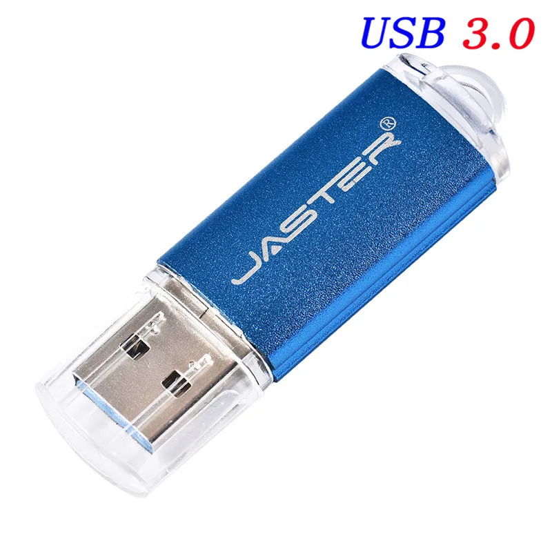 JASTER Usb 3,0 флеш-накопитель металлический USB флеш-накопитель 32 Гб 64 Гб Usb флешка 3,0 Флешка 4 ГБ 8 ГБ 16 ГБ 128 ГБ 256 ГБ флеш-карта памяти - Цвет: Blue