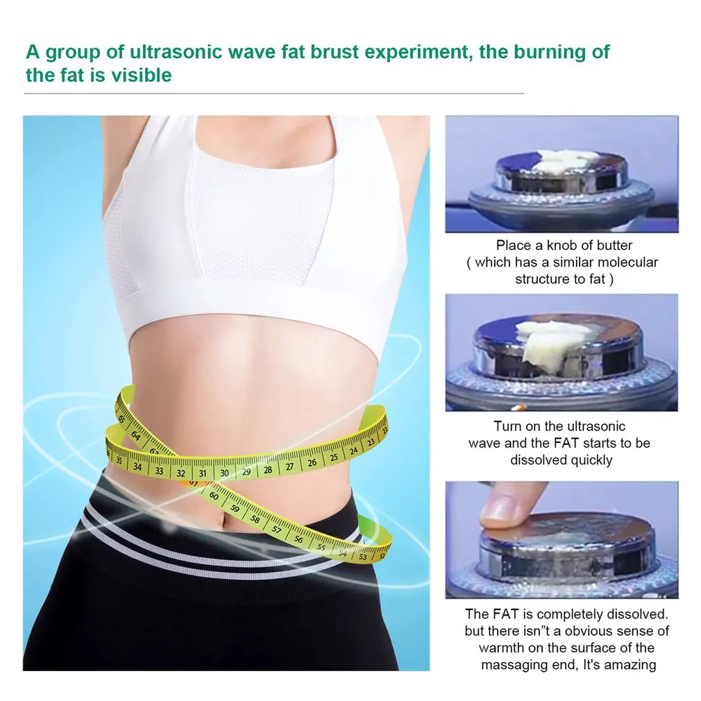 

Cavitation EMS Body Slimming Weight Loss Ultrasound Anti-Cellulite Massager Fat Burner Galvanic Infrared Ultrasonic Therapy Tool