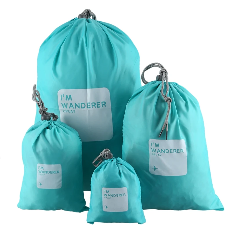 Набор 4 шт. водонепроницаемая сумка для хранения одежды квадратная дорожная