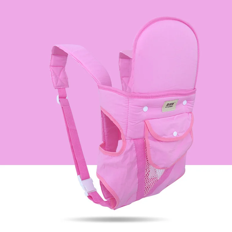 pink Эргономичные рюкзаки-кенгуру для малышей Детские Hipseat Перевозчик фронтальная Kangaro0o Детские Обёрточная бумага Перевозчик Слинг для младенец манеж 2-24 м - Цвет: pink