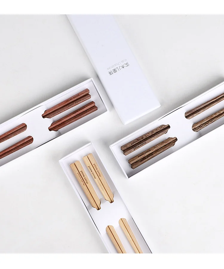 Мусовуд 18 см детские палочки для еды дети твердой древесины Wooden деревянные палочки для еды