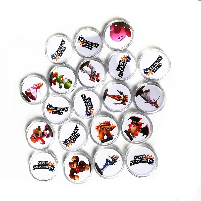 

Fast Shiping 20Pcs/set Super Smash Bros NFC Games Card Of Amxxbo For Switch NS Wiiu Collection Coin Printed Sticker Tag Ntag215
