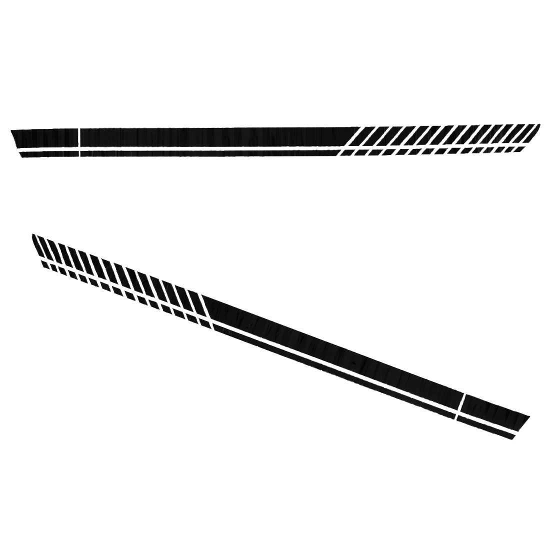 

1 пара черная Автомобильная Боковая дверь крыло юбка фартук гоночная полоса декоративная наклейка виниловая подходит для Ford Mustang