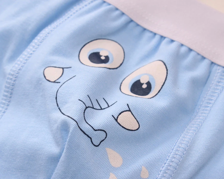 4 шт./партия трусы с рисунком для мальчиков трусики маленьких нижнее белье