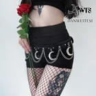 Женский ремень DWTS, металлическая цепочка в готическом стиле, для вечеринок, пояс-цепочка на талию, серебряная подвеска