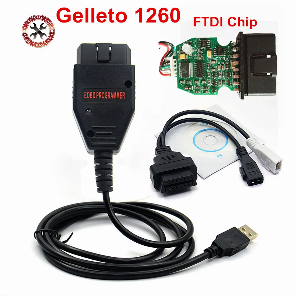 Galletto 1260 Чип FTDI EOBD (система бортовой диагностики программатор системного блока
