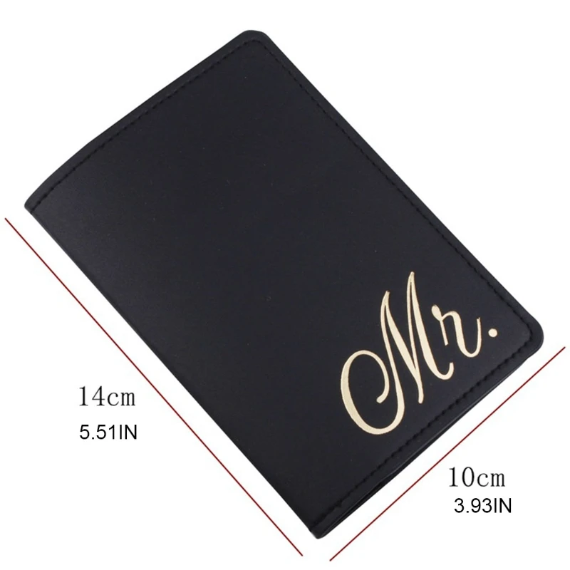

A69C Portable Bride Groom Travel Passport ID Credit Card Cover Holder Case Protector