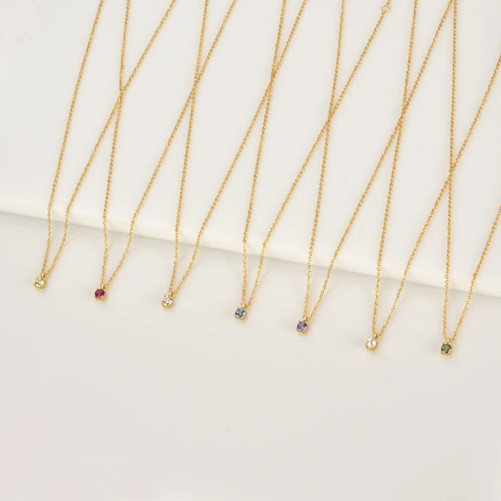 Женское ожерелье с подвеской ANDYWEN из стерлингового серебра 925 пробы золотистого