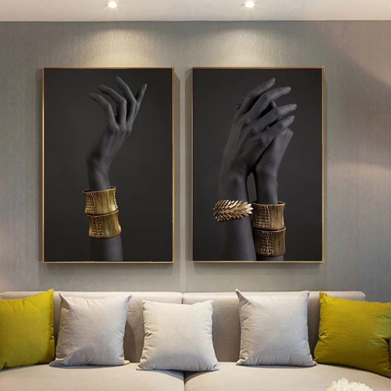 Черная рука с планшетом искусство плакаты принты африканские Современные