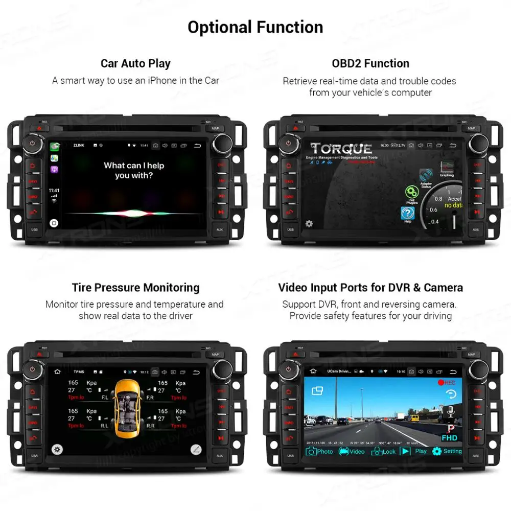 XTRONS 7 &quotAndroid 9 0 Восьмиядерный автомобильный dvd плеер GPS OBD для Chevrolet Tahoe Impala BUICK Enclave