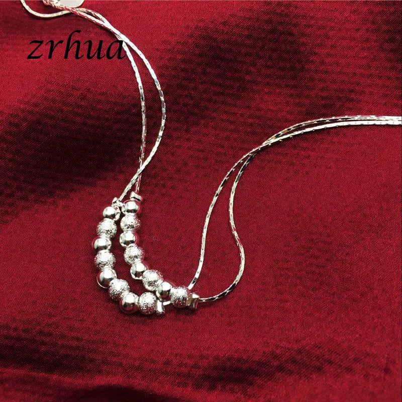 Богемные 925 Серебряные ножные браслеты для женщин многослойные бусы кулон ножной