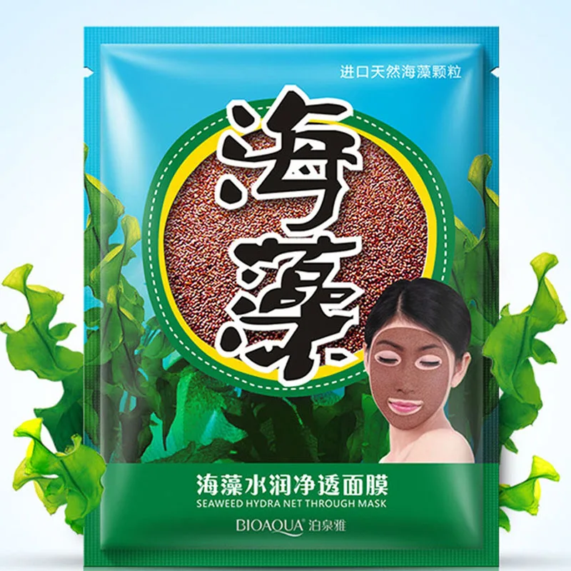 Маска для лица Bioaqua увлажняющая маска с водорослями из натурального водоросля