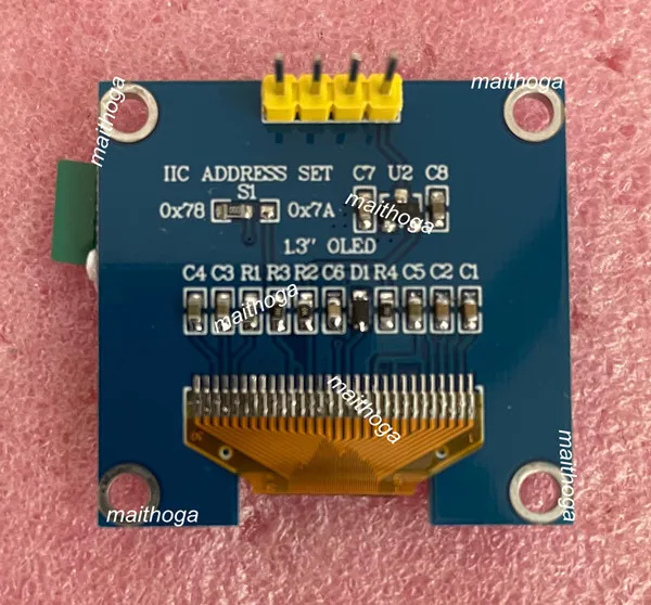 1 3 дюймовый 4PIN белый OLED-экран SSD1306 Драйвер IC 128*64 IIC интерфейс (Ver. B) | Электронные