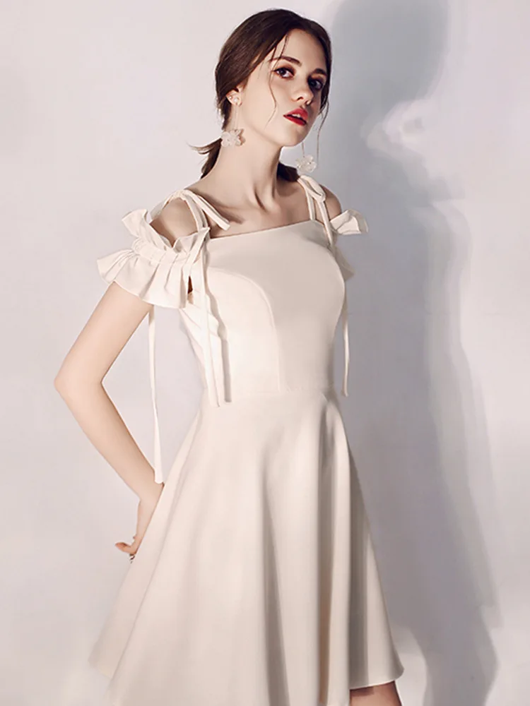 Платье цвета шампанского для французвечерние Высококачественная Модная