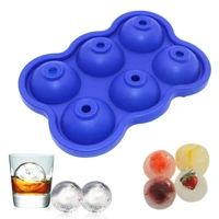 cocktail whiskey ice ball maker ice cube tray 6 large silicone ice molds maker kitchen bar accessories