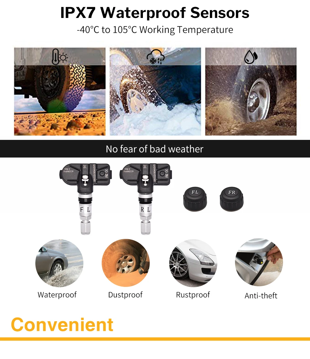 Deelife USB TPMS для Android автомобильный DVD с датчиком давления в шинах Система мониторинга Беспроводная запасная шина сигнализация ANDROID навигация