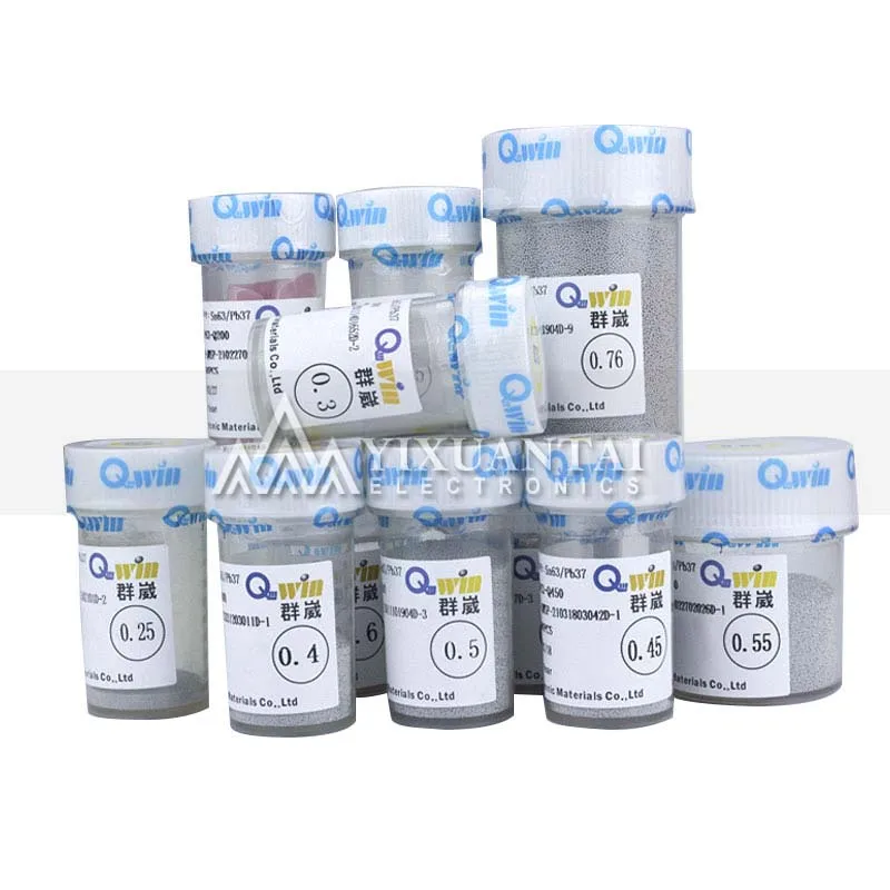 Шарик для реболлинга Qwin Leaded BGA 250K 0 2 25 3 35 4 45 5 55 6 65 7 мм | Электронные компоненты и