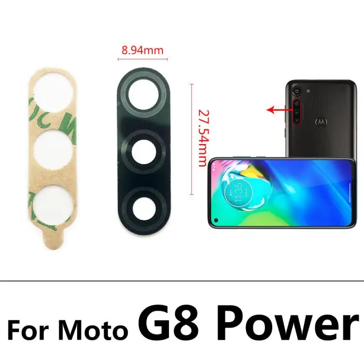 Новинка для Motorola Moto E6 E4 Plus G5 G5S G6 X4 G7 G8 Play E7 power Lite задняя камера стеклянный объектив